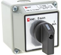 Кулачковый переключатель EKF PROxima ПК-3-13 25А, 3P, "ВКЛ-ВЫКЛ", IP54 pk-3-13-25