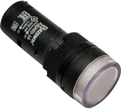 Индикатор светодиодный Briswik АД(AD)-16 белый 220В AC/DC IP65 16AC/DC220V-w.BR
