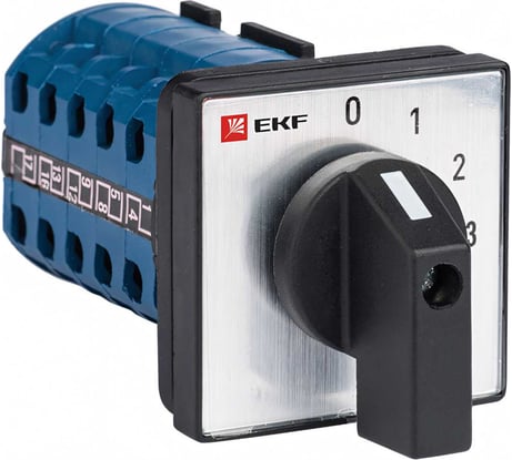 Кулачковый переключатель EKF PROxima ПК-1-101, 25А, 1P, «0-1-2-3» pk-1-101-25