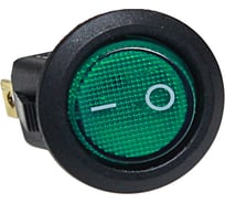 Клавиша Nord-Yada 12V 20А круглая зеленая с подсветкой (3конт.) ON-OFF TM Nord YADA (2шт в 1 уп.) 905479