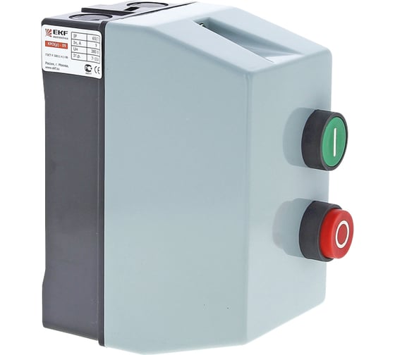 Пускатель в корпусе EKF КМЭ 18А 220В с РТЭ IP65 PROxima ctrp-r-18-220v