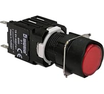 Нажимная возвратная кнопка Emas возвратная, круглая, красная D100YDK