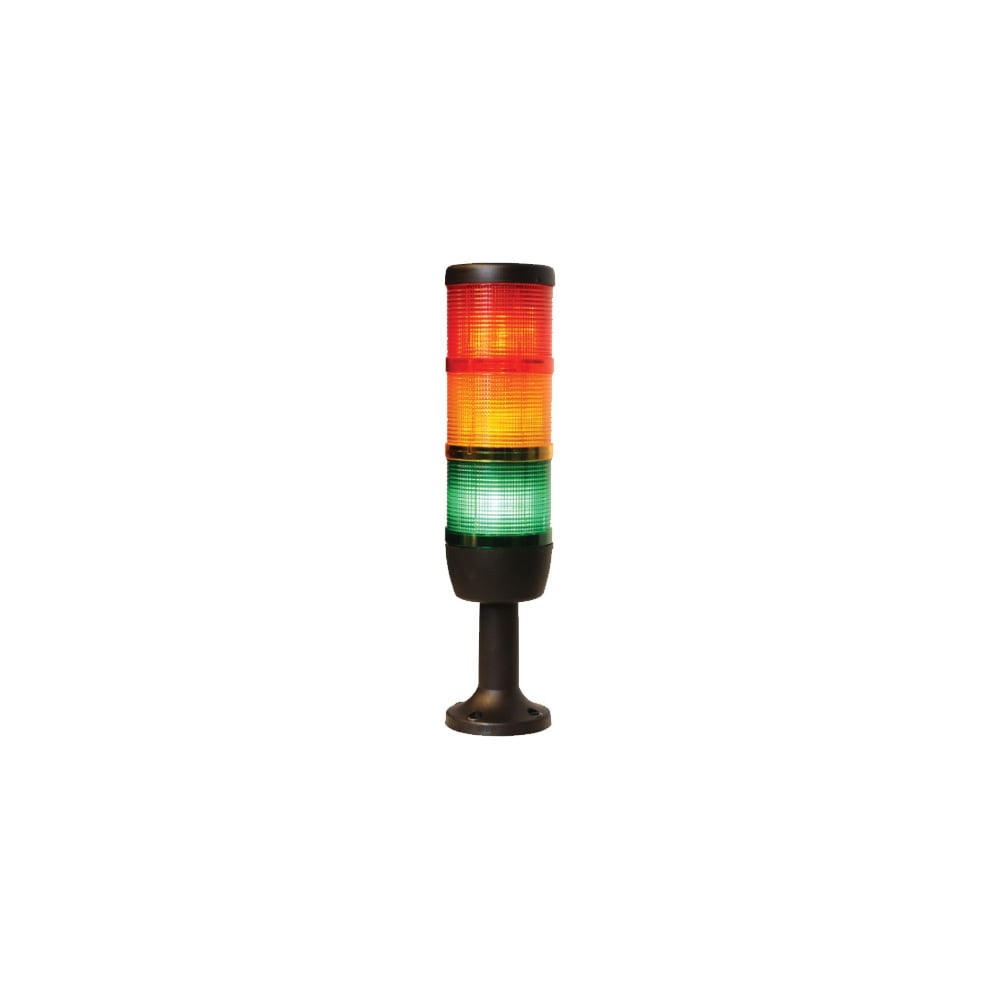 Сигнальная светодиодная колонна Emas 70мм, красная, желтая, зеленая 24В ...