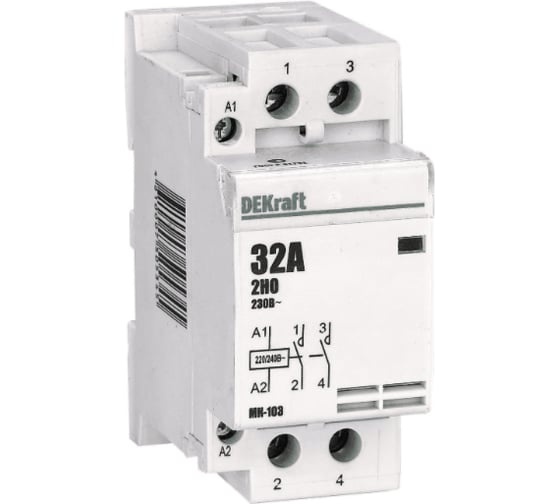 Модульный контактор Systeme Electric МК-103 2НО, 32А, 230В, SchE 18071DEK