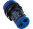 Лампа ЭРА AD22DS(LED)матрица d22мм, синий, 230В, 10/1000/12000 Б0045621 3