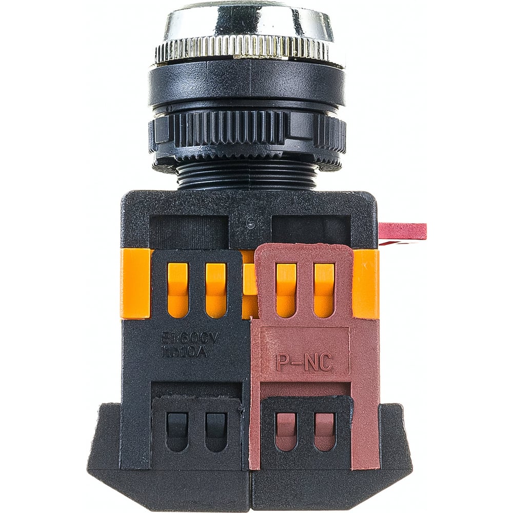 Кнопка ЭРА ABLFS-22 белый, d22мм, неон, 240В, 1з+1р, 10/400/3200 ...