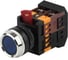Кнопка ЭРА ABLFS-22 синий, d22мм, неон, 240В, 1з+1р, 10/400/3200 Б0045657 1