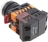 Кнопка ЭРА ABLFS22, желтый d22мм неон, 240В 1з1р 10/400/3200 Б0045655 5