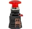 Кнопка ЭРА AEА22, грибок, красный, d22мм, 1з+1р 10/400/3200 Б0045632 2