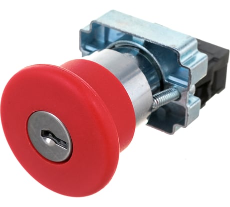 Кнопка ЭРА LAY5BS142, грибок с ключом, красный, d22мм, 240В, 1р 20/200/3200 Б0045637