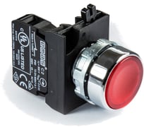Нажимная круглая кнопка Emas красная, 250 В AC, 4 А, CM200DK
