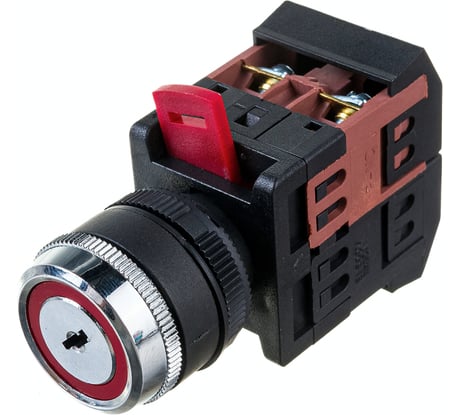 Переключатель ЭРА АKS22, черный с ключом, 2 положения, IO 1з1р 10/400/3200 Б0045677