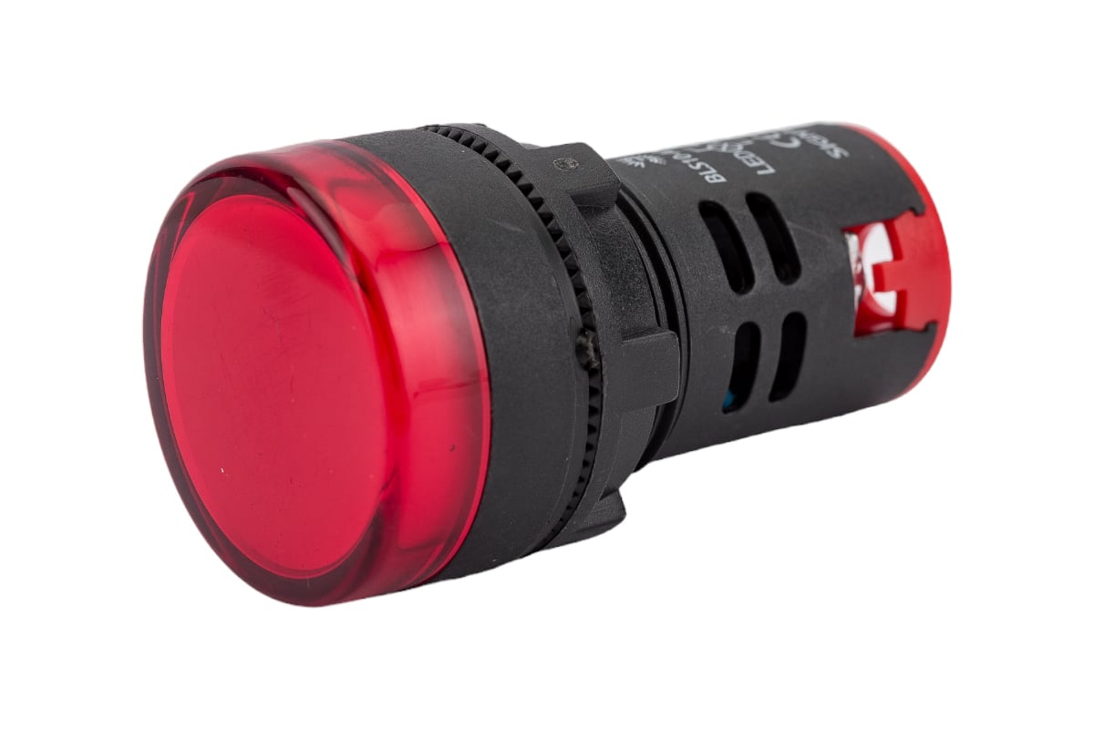 Лампа ЭРА AD22DS(LED)матрица, d=22мм, красный, 24В, AC/DC, 10/1000 ...