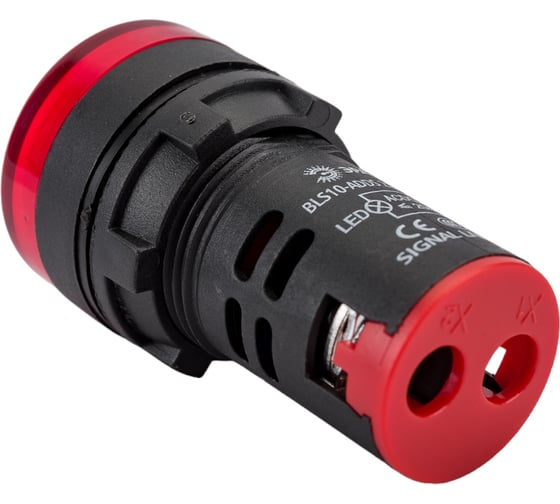 Лампа ЭРА AD22DS(LED)матрица, d=22мм, красный, 24В, AC/DC, 10/1000/12000 Б0045607 1