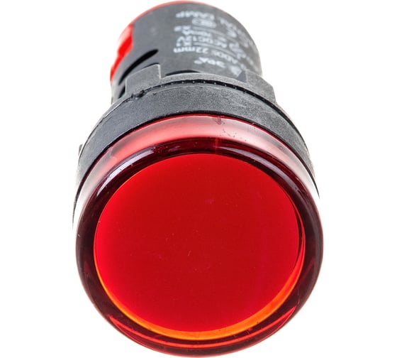 Лампа ЭРА AD22DS(LED)матрица, d=22мм, красный, 12В, AC/DC, 10/1000/12000 Б0045603