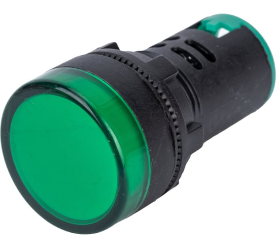 Лампа ЭРА AD22DS(LED)матрица, d=22мм, зеленый, 12В, AC/DC, 10/1000/12000 Б0045605