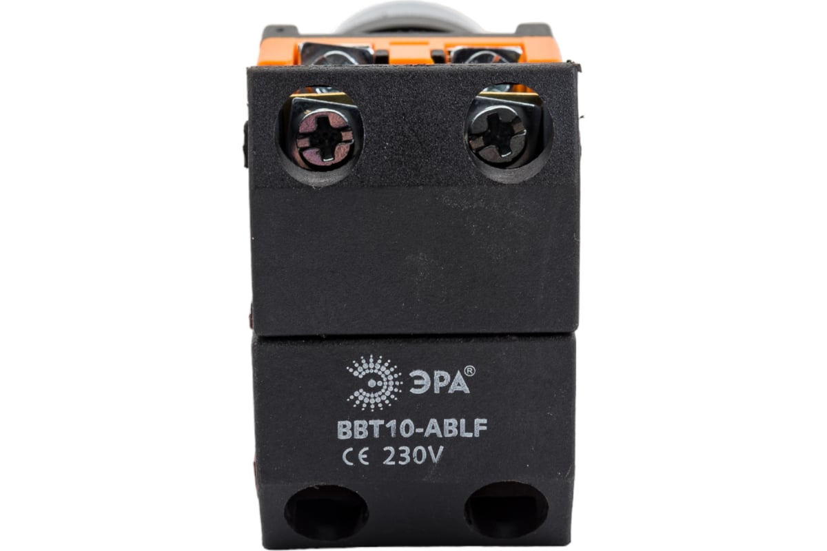 Кнопка ЭРА ABLF-22 зеленый, d22мм, неон/240В, 1з+1р, 10/400/3200 ...