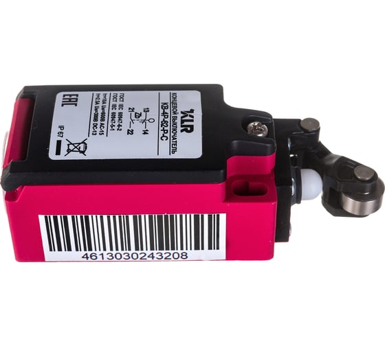 Концевой выключатель KLR KB-4P-62-P-C 1NO/1NC Snap action/10A/600VAC/Ввод М20 8800002