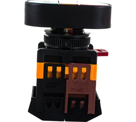 Кнопка ЭРА APBB22N, Пуск-Стоп, d22мм, неон/240В, 1з+1р, 10/400/3200 Б0045625