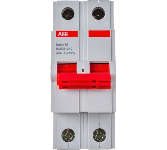 Выключатель нагрузки ABB BMD51240 2P, 40A, 2CDD642051R0040 1
