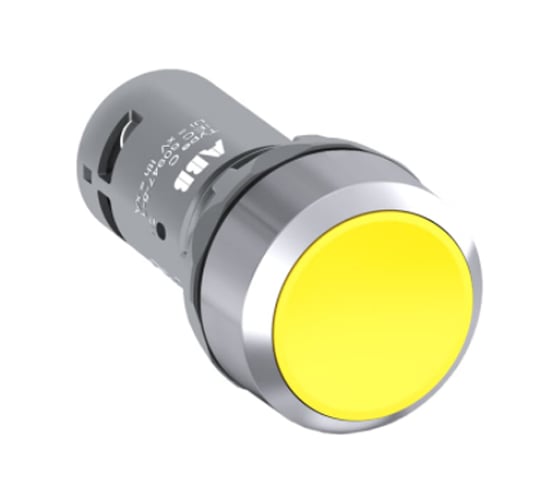 Кнопка ABB CP2-30Y-11 желтая, c фиксацией, 1НО+1НЗ 1SFA619101R3073 1