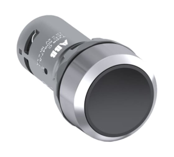 Кнопка ABB CP2-30B-11 черная, с фиксацией, низкая, 1НО+1Н3 1SFA619101R3076