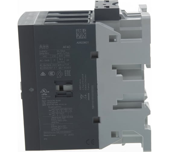 Контактор ABB AF40-30-00-13 40А, AC3, катушка 100-250В AC/DC 1SBL347001R1300