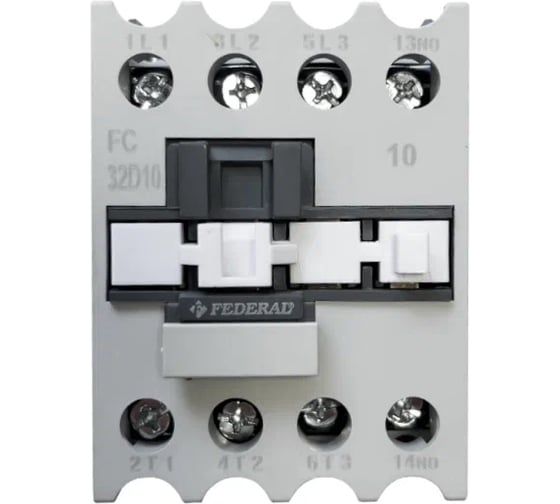 Контактор FEDERAL ELECTRIC 9DD-K3103-0032 FC-32D310N5 3P, AC3:32A, 440В AC, Us:230Vac 3NO+1NC УТ-00002711