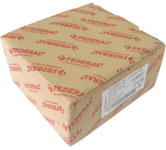 Контактор FEDERAL ELECTRIC 9DD-K3103-0040 FC-40D10 3P AC3:40A, AC1:60A, AC5a:55A, 440Vac Us:230Vac 1NO УТ-00002712