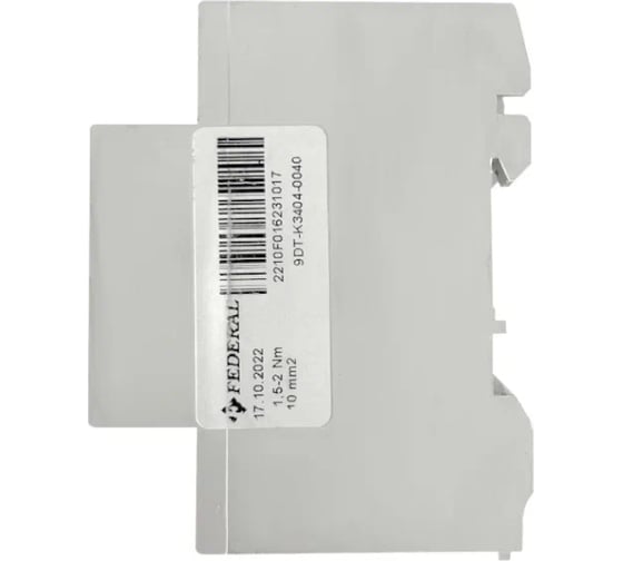 Модульный контактор FEDERAL ELECTRIC 9DT-K3404-0040 FCR4040, 4P, 40A, AC1/AC7a, Us:400V AC 4 шт. УТ-00002718