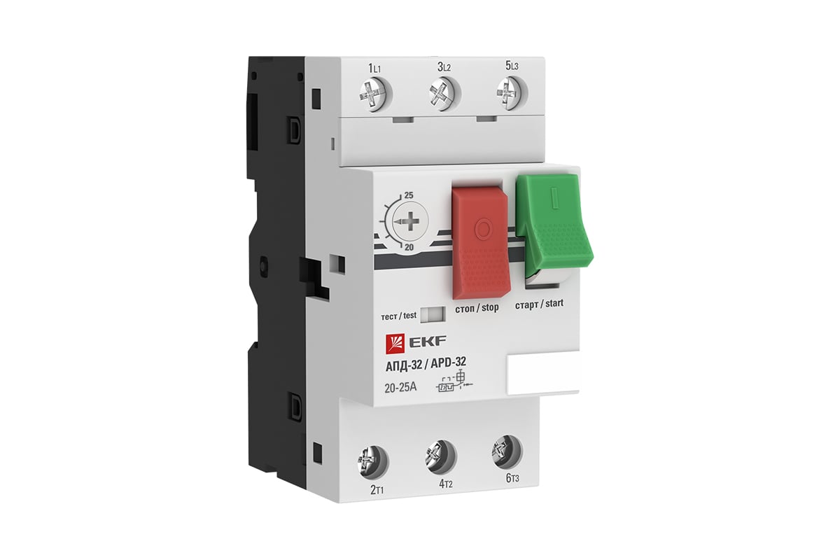 Автомат пуска двигателя EKF АПД-32, 20-25А apd2-20-25 - выгодная цена .