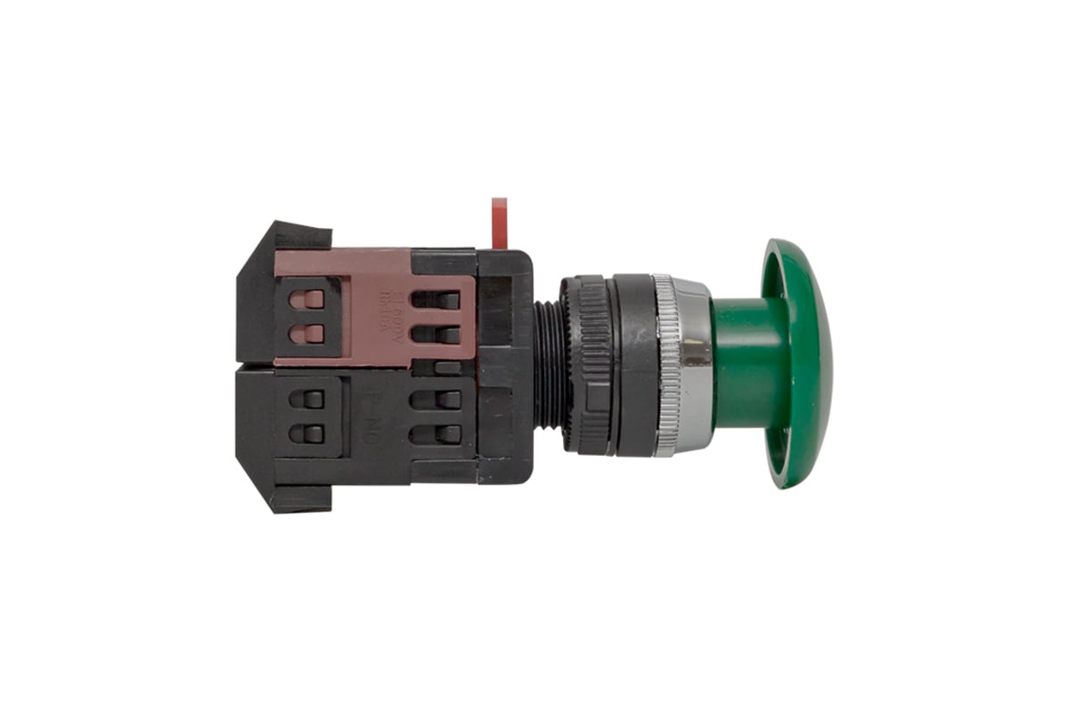 Кнопка EKF AEA-22 "Грибок", зеленая, NO+NC 10 шт pbn-aea-g - выгодная ...