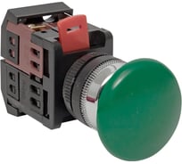 Кнопка EKF AEA-22 "Грибок", зеленая, NO+NC 10 шт pbn-aea-g