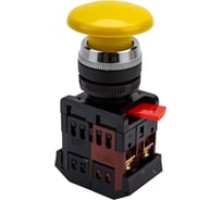 Кнопка EKF AEA-22, Грибок, желтая, NO+NC pbn-aea-o