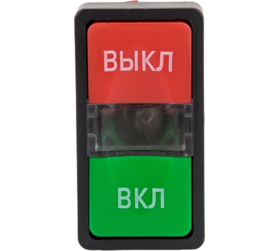 Кнопка EKF AS-22N, "Пуск-Стоп", NO+NC, прямоугольная pbn-as-rec