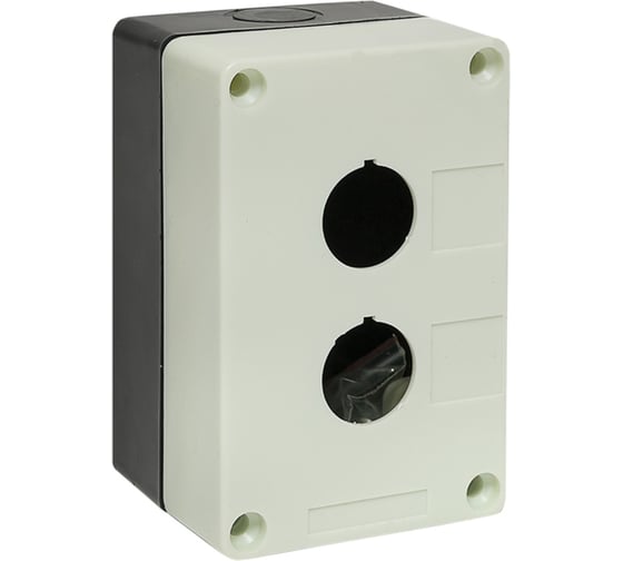 Корпус EKF КП102, 2 кнопки, белый cpb-102-w