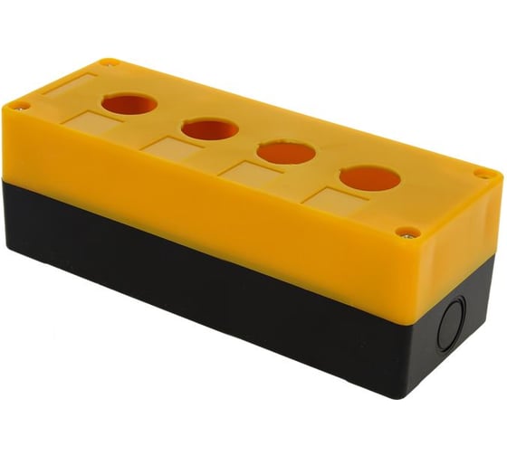 Корпус EKF КП104, пластиковый, 4 кнопки, желтый cpb-104-o 1