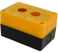 Пластиковый корпус EKF КП102, 2 кнопки, желтый cpb-102-o