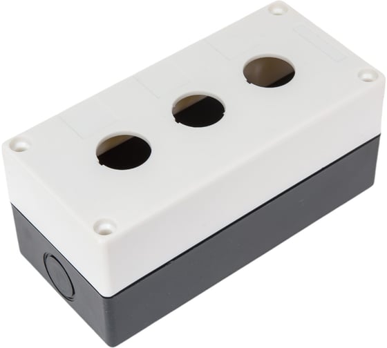 Корпус EKF КП103, 3 кнопки, белый cpb-103-w