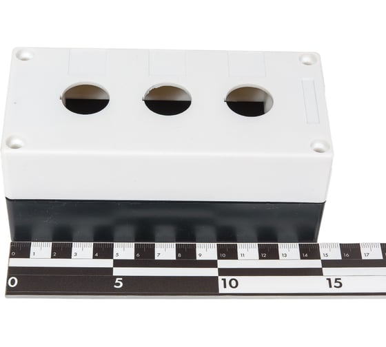 Корпус EKF КП103, 3 кнопки, белый cpb-103-w
