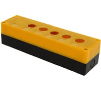 Пластиковый корпус EKF КП105, 5 кнопок, желтый cpb-105-o