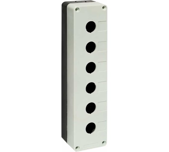 Пластиковый корпус EKF КП106, 6 кнопок, белый cpb-106-w
