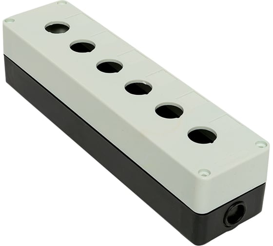 Пластиковый корпус EKF КП106, 6 кнопок, белый cpb-106-w