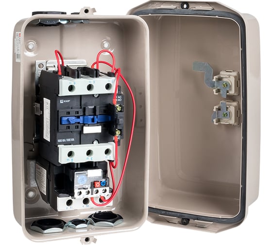 Пускатель в корпусе EKF КМЭ 80А 380В с РТЭ IP65 EKF ctrp-r-80-380v