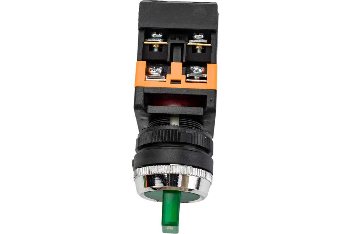 Переключатель ЭРА, АNСLR223 на 3 фиксированных положения, зеленый неон ...