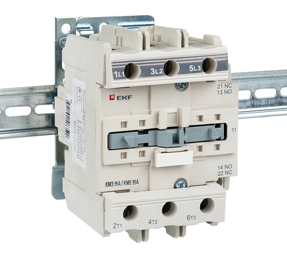 Малогабаритный контактор EKF, КМЭ 95А 110В NO+NC ctr-s-95-110