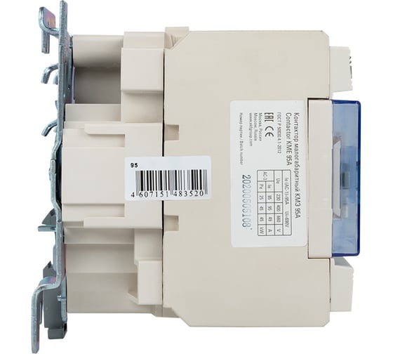 Малогабаритный контактор EKF, КМЭ 95А 110В NO+NC ctr-s-95-110