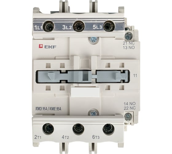 Малогабаритный контактор EKF, КМЭ 95А 110В NO+NC ctr-s-95-110