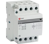Модульный контактор EKF, КМ 40А 4NO 24В АС PROxima km-3-40-40-24v