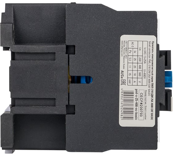 Пускатель EKF Basic серии ПМЛ-2161ДМ, электромагнитный, 25А, 400В pml-s-25-400-nc-basic